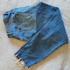 Maternity skinny crop jeans